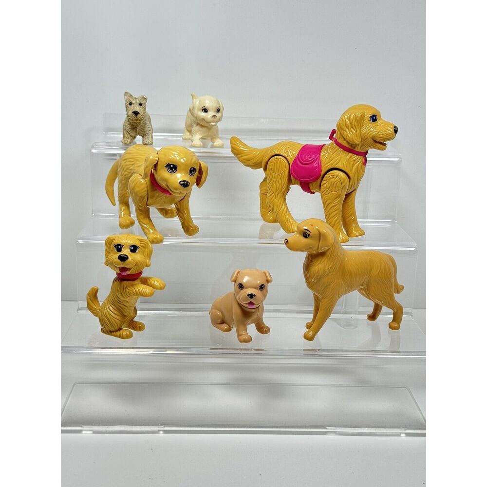 Barbie Doll Dog Pets Lot Vintage And Modern Puppy In My Pocket Scotty Dog